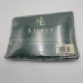Ralph Lauren 028828830708 New Hunter Green Dark Full Flat Sheet 100% Cotton