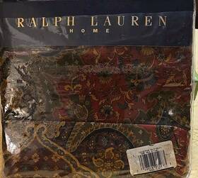 Ralph Lauren 028828915283 New Equestrian Paisley Queen Flat Sheet 100% Cotton Multicolor