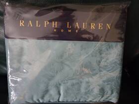 Ralph Lauren 028828918956 New Rare King Flat Sheet Collette Copenhagen Blue 280 Tc Cotton