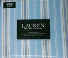 Ralph Lauren 4 Piece King Sheet Set Blue Yellow White Stripes 638353794293