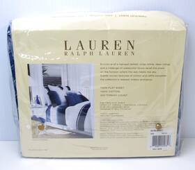 Ralph Lauren 886087010756 Rare New Indigo Modern Herringbone Twin Bed Flat Sheet Blue White Ralph Lauren 886087010756 Rare New Indigo Modern Herringbone Twin Bed Flat Sheet Blue White