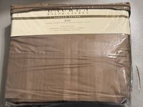 Ralph Lauren 886087012477 Twin Sheet Set Dunham Sateen Camel 3pc