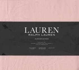 Ralph Lauren 886087155990 King Sheet Set Dunham Sateen Peony Pink 4pc Farmhouse Cottage Chic