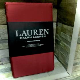 Ralph Lauren 886087157857 2 Dunham Cotton Sateen Pillowcase Admiral Christmas Red New - King