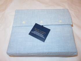 Ralph Lauren 886087399769 Workshirt Chambray Queen Fitted Sheet 215