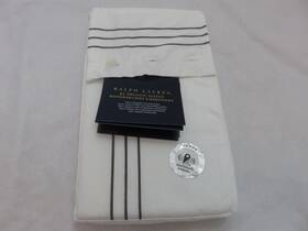 Ralph Lauren 886087402278 Organic Handkerchief Embroidery Standard Pillowcases 624tc Graphite