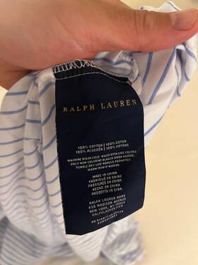 Ralph Lauren 886087417746 Polo Blue White Stripe Queen Fitted Sheet Only - Extra Deep Ralph Lauren 886087417746 Polo Blue White Stripe Queen Fitted Sheet Only - Extra Deep