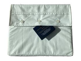 Ralph Lauren 886087434088 Organic Cotton Percale Twin White Flat Sheet Parchment Msrp 125