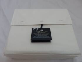 Ralph Lauren 886087442113 Lovan Jacquard Glen Plaid Cal King Fitted Sheet Parchment 250