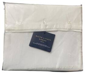 Ralph Lauren 886087466409 Nwt 100% Rl Linen Solid Extra Deep Fitted Sheet Size King Alabaster
