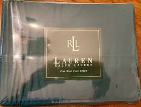 Fva951 Ralph Lauren Vintage King Flat Sheet 100% Cotton Forest Green Woodlands Fva951 Ralph Lauren Vintage King Flat Sheet 100% Cotton Forest Green Woodlands