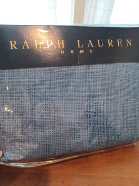 Fvc530 Ralph Lauren Vintage Candia Blue Cal King Fitted Sheet Deep Pockets