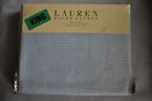 Ralph Lauren Georgica Garden King Flat Sheet Blue Gingham Cotton 886087100310