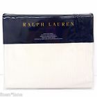 Ralph Lauren Haluna Bay Queen Flat Sheet Nwt Cotton Westlake Tan Cream Stripe 886087192902