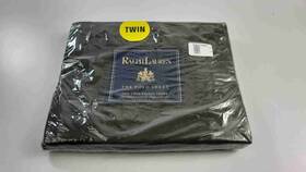 Ralph Lauren Home 028828427823 The Polo Fitted Sheet - 250 Count Twin Olive Green New