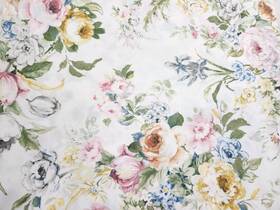 Ralph Lauren Home 028828523556 Lake Floral Twin Cotton Sateen Flat Sheet Cottage Vintage Rare
