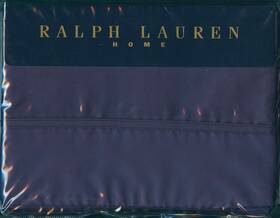 Ralph Lauren Home 028828781734 New Estate Twin Flat Sheet Cotton Sateen 280 Thread Ct Jardin Blue