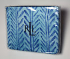Ralph Lauren Jamaica Blue Chevron Herringbone Cal King Fitted Sheet 135 Retail 028828120311