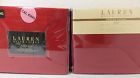 Ralph Lauren New Calking Dunham Sateen Sheet Set 300 Tc Admiral Red Msrp 115 886087117073