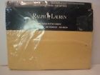 Ralph Lauren Polo Solids Yellow Twin Fitted Sheet Nip Cotton Mustard 028828180308