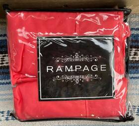 Rampage 748279882438 New Twin Orange Coral Sheet Set Fitted Flat Pillowcase Soft And Comfy Rampage 748279882438 New Twin Orange Coral Sheet Set Fitted Flat Pillowcase Soft And Comfy