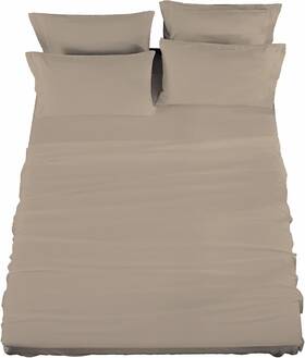 Raymond Waites 028225237902 Brand Nib 3 Piece Sheet Set Cotton Rich 400 Thread Count Beige Twin