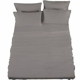 Raymond Waites 028225242395 4 Piece Sheet Set Cotton Rich 400-thread Count Dark Gray Full