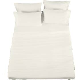 Raymond Waites 028225242548 4 Piece Sheet Set Cotton Rich 400-thread Count White Queen