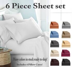 2100 Regal Comfort 799928164887 Series 6 Piece Bed Sheet Set Hotel Luxury Ultra Soft Deep Pocket Sheets 2100 Regal Comfort 799928164887 Series 6 Piece Bed Sheet Set Hotel Luxury Ultra Soft Deep Pocket Sheets
