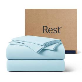 Rest 941601141492 Evercool Starter Sheet Set Full Light Blue Breathable Bed S Rest 941601141492 Evercool Starter Sheet Set Full Light Blue Breathable Bed S