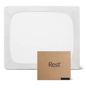 Rest 977490290027 Evercool Fitted Sheet King Size Arctic White 15 Inch Deep Up To 18