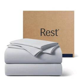 M0085 Rest Evercool Starter Sheet Set King Light Gray 3 Piece No Flat New