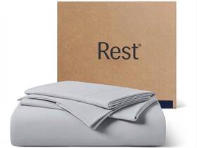 Rest-esss04ck Rest Evercool Cooling Starter Sheet Set Cali King Cool Gray 3pc Fitted Rest-esss04ck Rest Evercool Cooling Starter Sheet Set Cali King Cool Gray 3pc Fitted