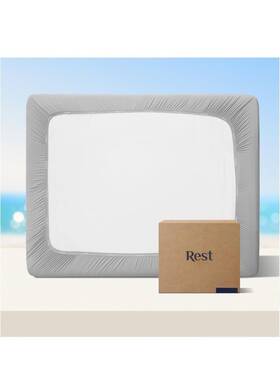 Rest-ifs04qk Rest Evercool Cooling Fitted Sheet Queen Size Light Gray Bedding New