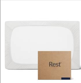 Rest-ifs06t Rest Evercool Fitted Sheet Twin Size Arctic White 13 Inch Deep Up To 15