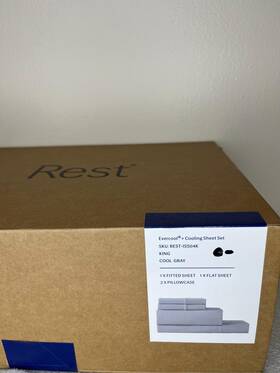 Rest-iss04k Rest Evercool Cooling Sheet Set King Cool Gray Solid Bedroom Bedding Rest-iss04k Rest Evercool Cooling Sheet Set King Cool Gray Solid Bedroom Bedding