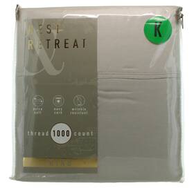 Rest Retreat 734737566705 King Size 4 Piece Sheet Set Tan 1000 Thread Count New Rest Retreat 734737566705 King Size 4 Piece Sheet Set Tan 1000 Thread Count New
