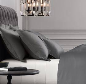 Restoration Hardware 414187480003 Italian Vintage-washed 600 Sateen King Sheet Set Graphite