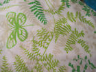 Grnferns-butterfies50 Retro Jcpenny Flat Sheets Rayonused