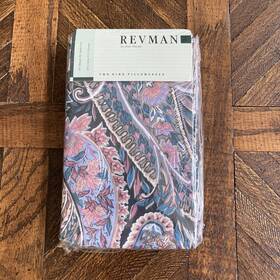 Revman 053124002009 Vintage King Pillowcases Aladdin Paisley Multi Colored Percale Usa New