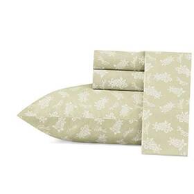 Ushsa01137831 Revman International Sheets Cotton Percale Bedding Set Crisp And Cool Queen Aloha Pinapple Green