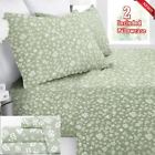 Rg-ilbscflrlshtk-sge-wht Amazonbasics Pcs Bed Sheet Set King Vintage Floral 3171993220380