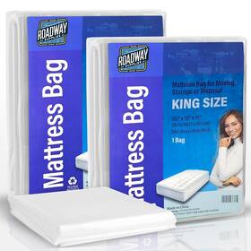 Roadway Supplies 850066068076 Matt-cover - Heavy-duty Mattress Bag King Size Clear