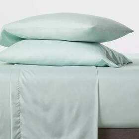 8849 Room Essentials 191908531335 Solid Soft Brushed Microfiber Sheet Set - Mint Queen #8849 8849 Room Essentials 191908531335 Solid Soft Brushed Microfiber Sheet Set - Mint Queen #8849