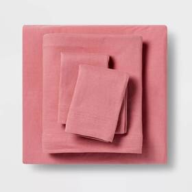 Room Essentials 191908876788 Solid Jersey Sheet Set - Room Essentials 191908876788 Solid Jersey Sheet Set -