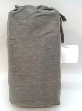 Room Essentials 197543805985 Twin Xl Easy Care Cotton Blend Sateen Fitted Sheet Heather Gray