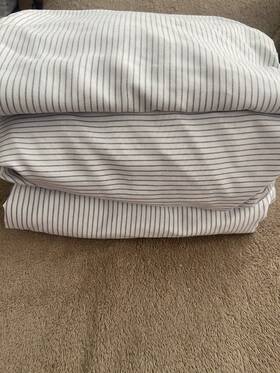Room Essentials 490621812623 3 Piece Sheet Set Twin/xl Twin Gray Stripes Room Essentials 490621812623 3 Piece Sheet Set Twin/xl Twin Gray Stripes