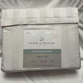 Room Retreat 760236667599 And Collection Egyptian Cotton 500 Thread Count - Full Sheet Set