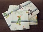 Rooms That Rule Skateboard Twin Sheet Set Euc Orange Lime