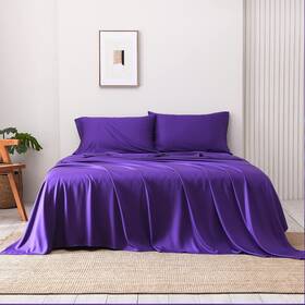 Rosecret 798044085076 100% Viscose Derived From Bamboo Sheets Queen Size Cooling 16 Inch Deep Pocket Sheet